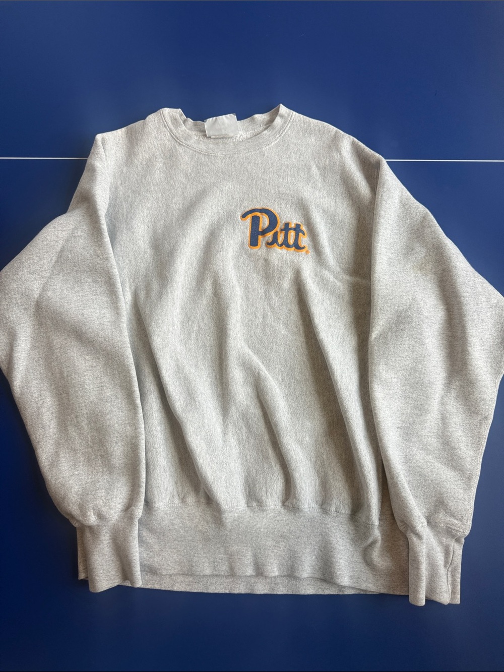 Lee Gray Crewneck Sweatshirt with Pitt Embroidery Vintage excellent condition
